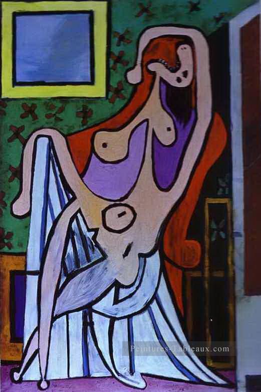Nu dans un fauteuil 1929 cubisme Pablo Picasso Peintures à l'huile
